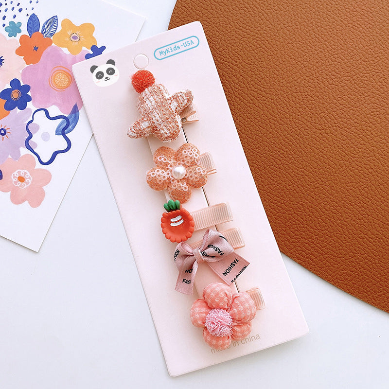 Versatile Hair Accessory For Babies: Colorful Small Butterfly Bow Hair Clip Sets-17