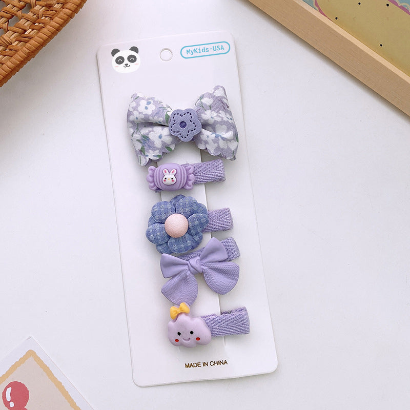Versatile Hair Accessory For Babies: Colorful Small Butterfly Bow Hair Clip Sets-14