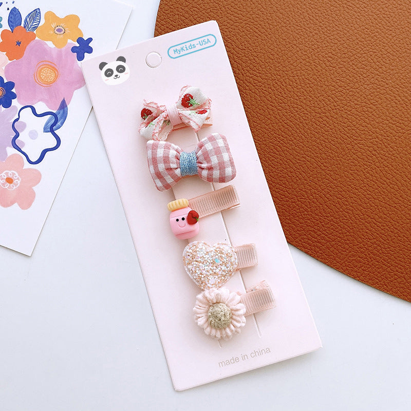 Versatile Hair Accessory For Babies: Colorful Small Butterfly Bow Hair Clip Sets-7