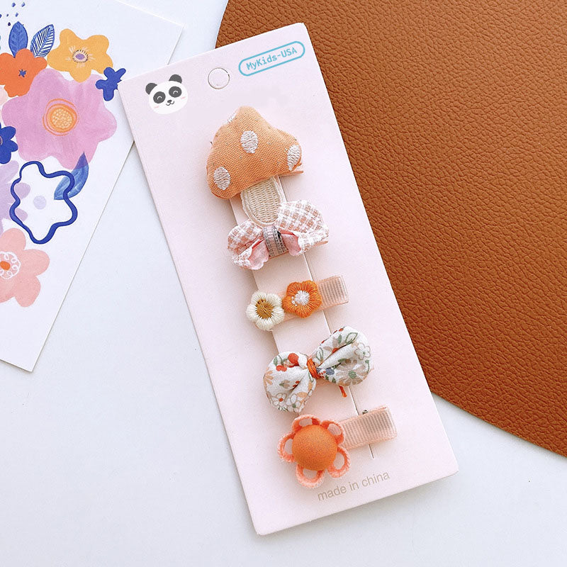 Versatile Hair Accessory For Babies: Colorful Small Butterfly Bow Hair Clip Sets-1