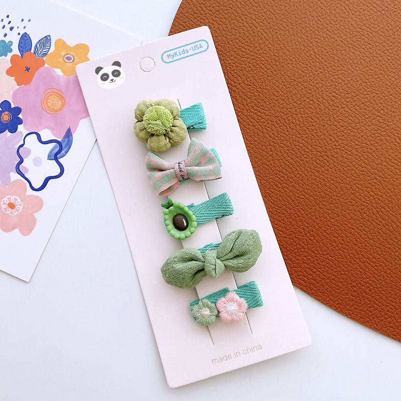Versatile Hair Accessory For Babies: Colorful Small Butterfly Bow Hair Clip Sets-4