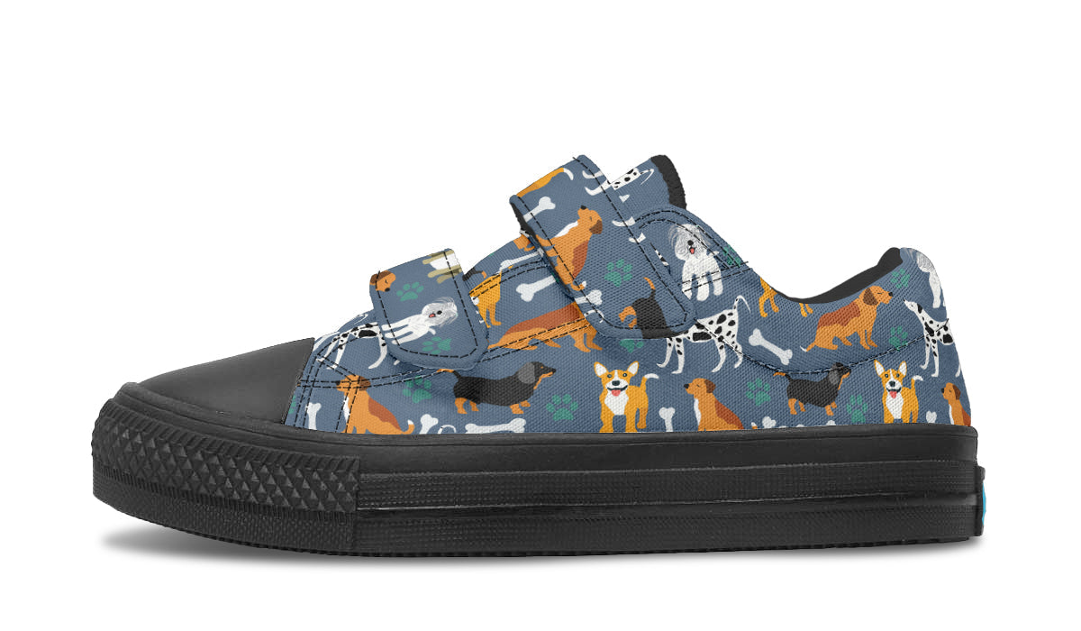 Kids Shoes Low Tops Cute Dogs-3