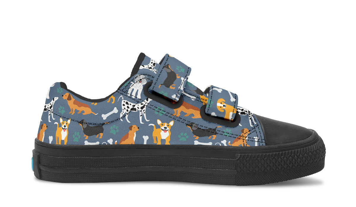 Kids Shoes Low Tops Cute Dogs-4