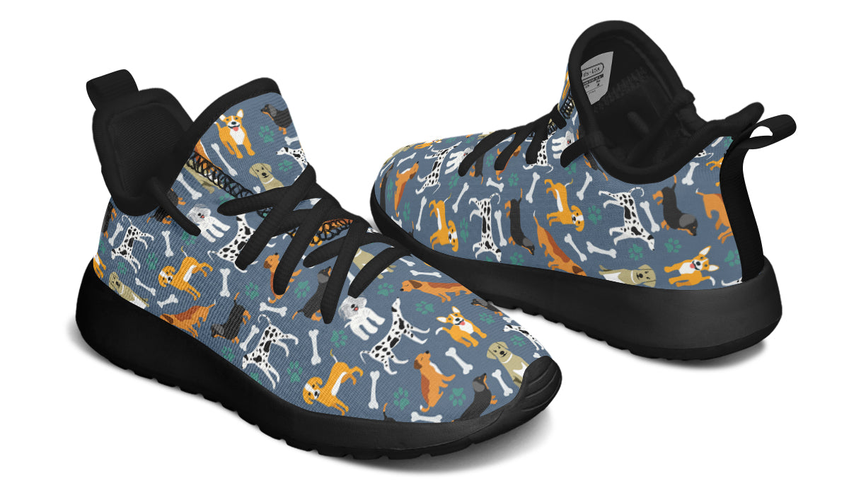Kids Shoes Sneakers Cute Dogs-4