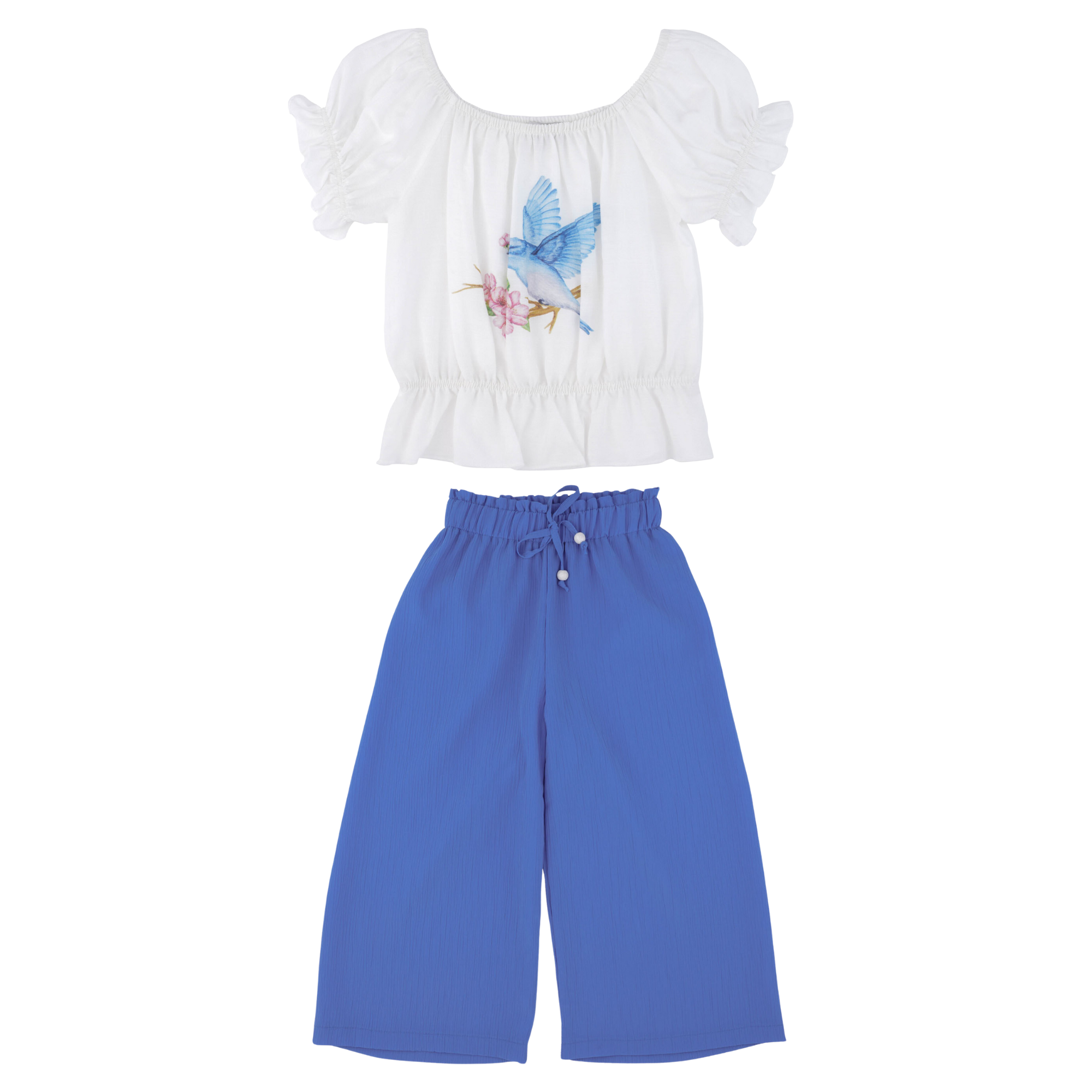 Singing Blues Girls Casual Set-0