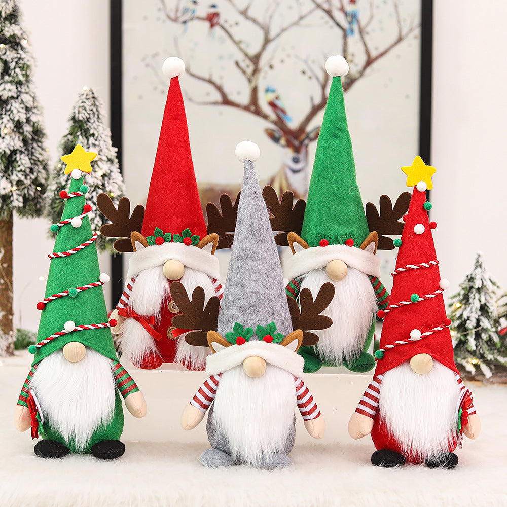 Christmas Nordic Style Santas Festival Decorative Props-2