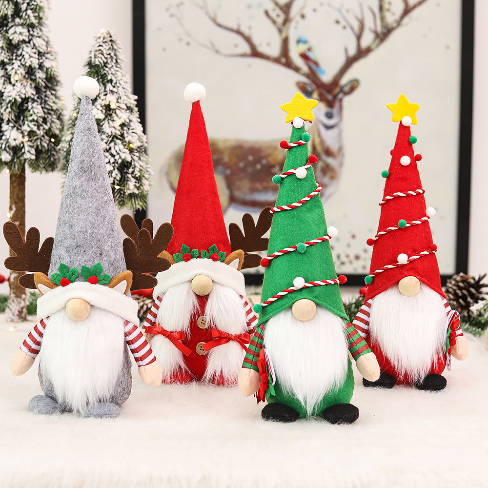 Christmas Nordic Style Santas Festival Decorative Props-1