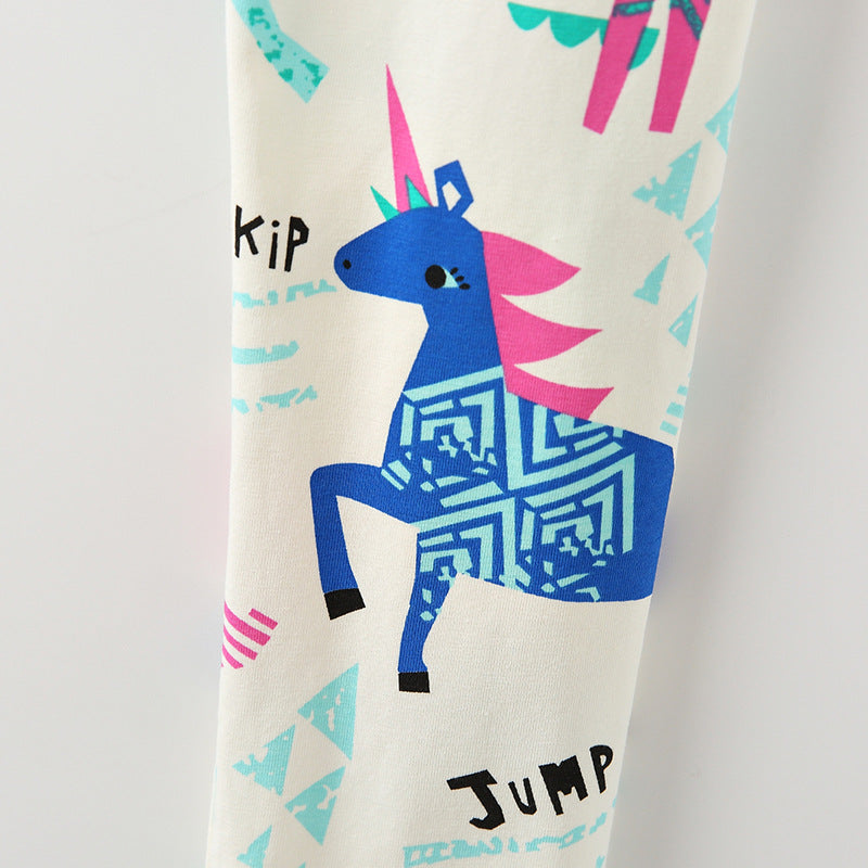 Autumn Arrival Baby Kids Girls Cartoon Pattern Cute Pants-3