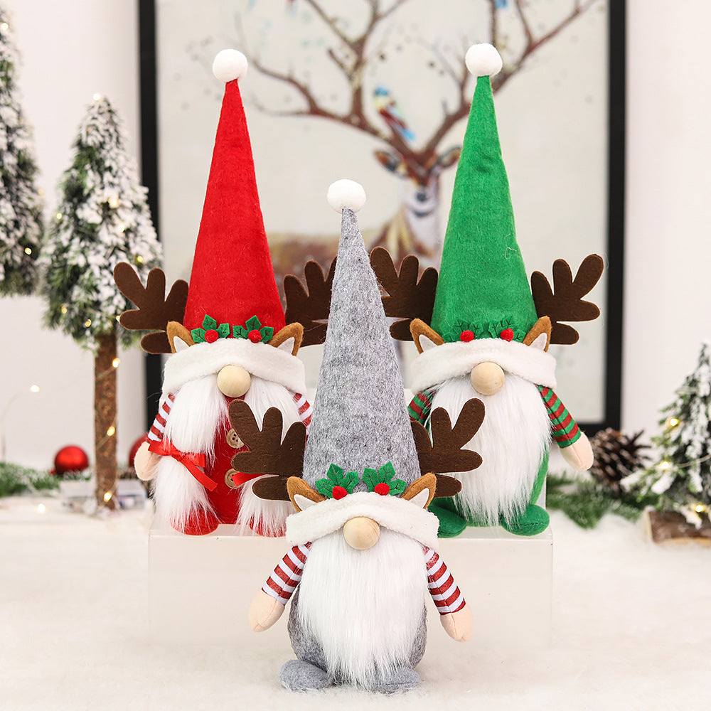 Christmas Nordic Style Santas Festival Decorative Props-4