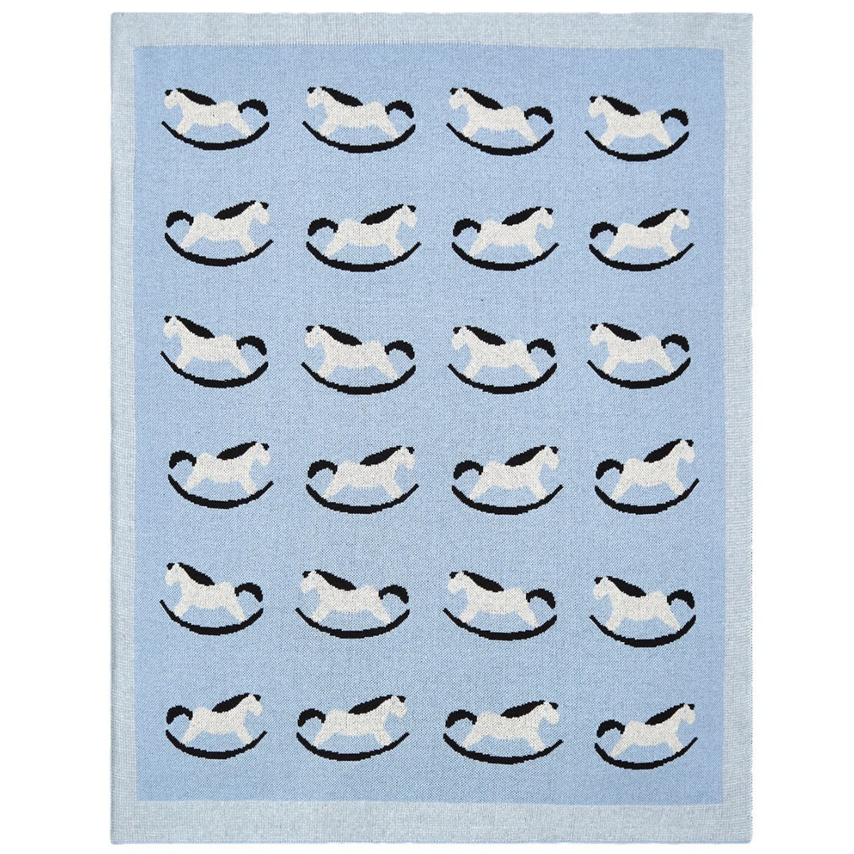 Best-Selling Knitted Baby Blanket With Horse Pattern: Collection For Four Seasons-3