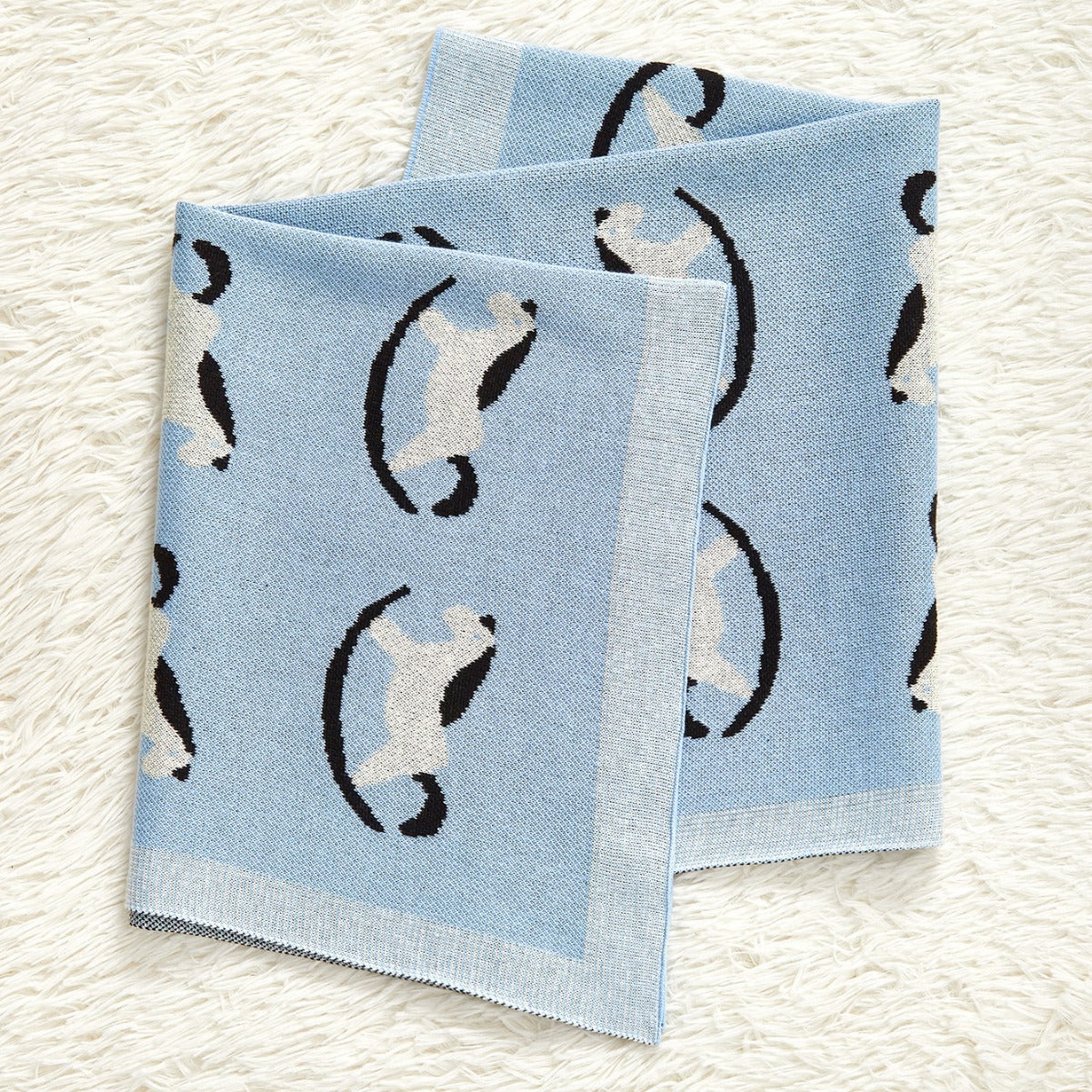 Best-Selling Knitted Baby Blanket With Horse Pattern: Collection For Four Seasons-1