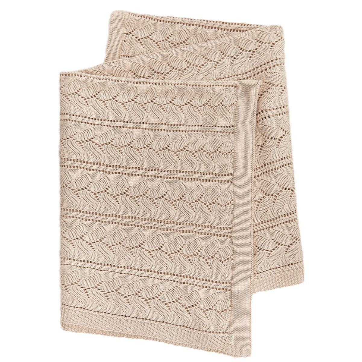 Arrival Knitted Baby Blanket With Hollow Out Design: Solid Color Pure Cotton Collection For All Seasons-3