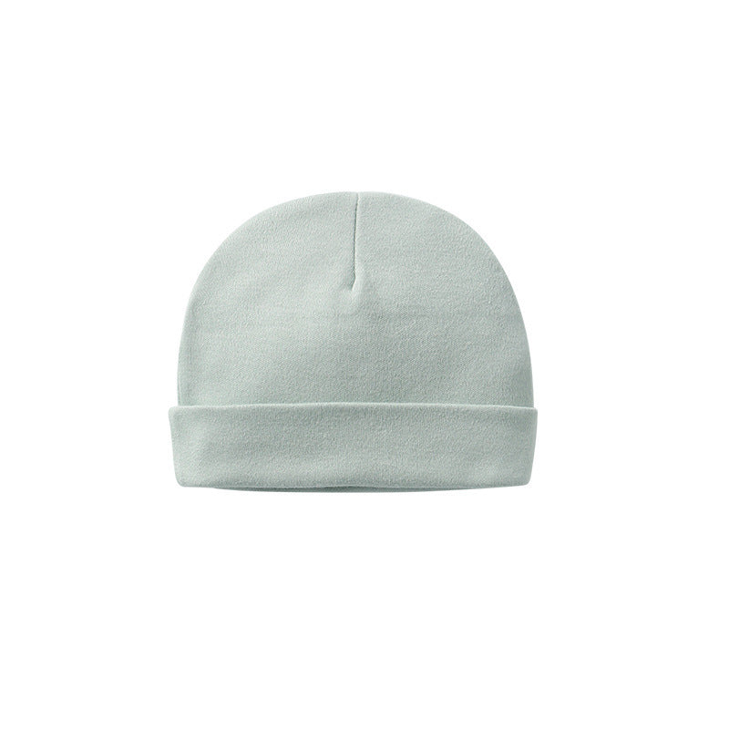 Baby Solid Color Double Dome Hat Tire Cap Thermal Caps-8