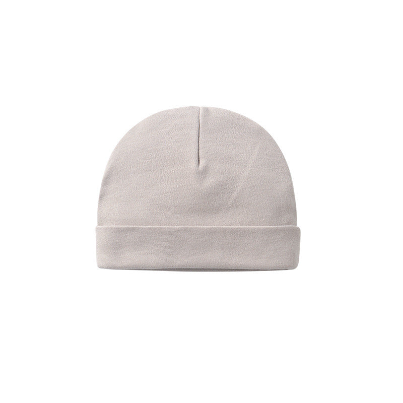 Baby Solid Color Double Dome Hat Tire Cap Thermal Caps-5