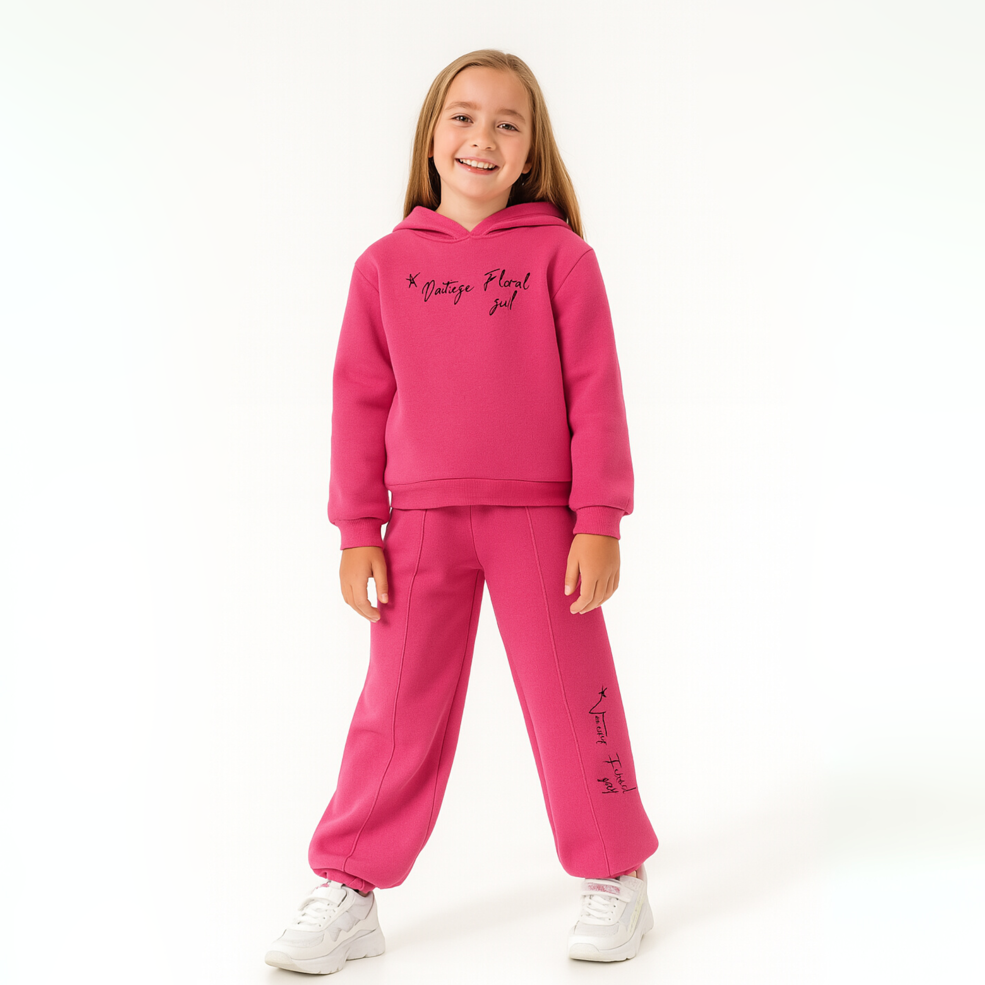 Vintage Vibes Girls Casual Set-1