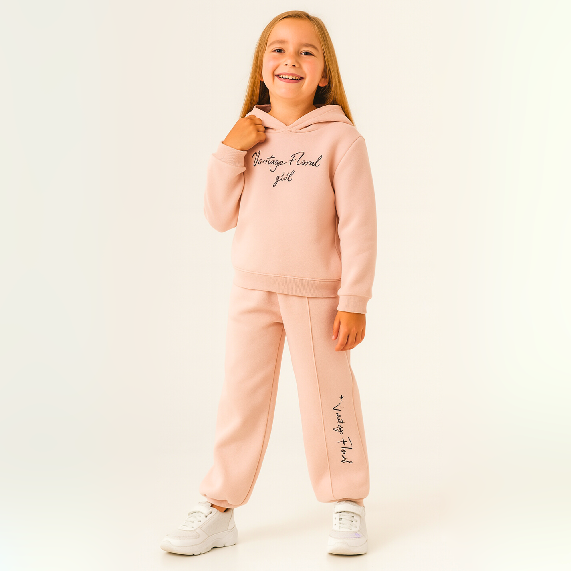 Vintage Vibes Girls Casual Set-2
