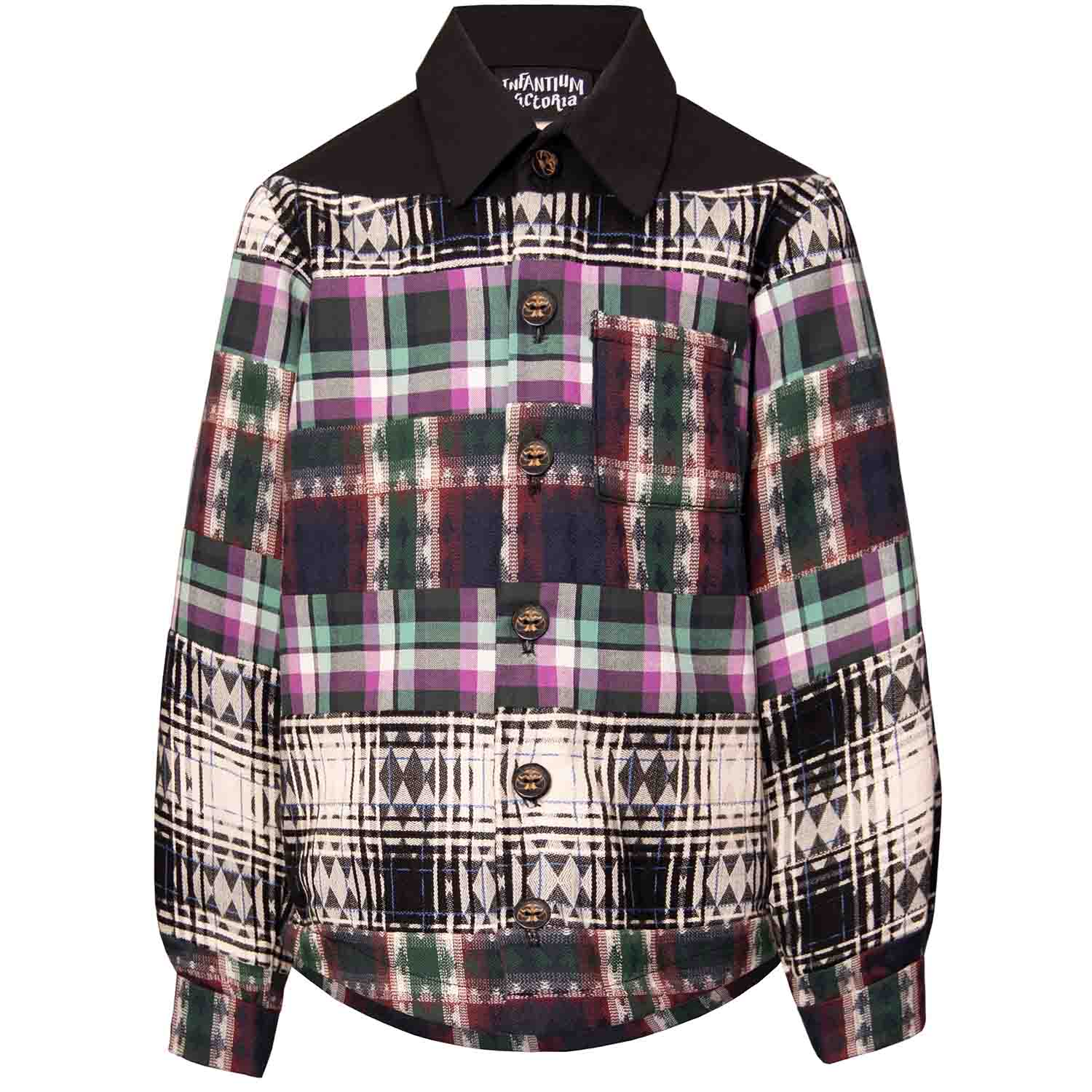 Gemengd geruit overhemd-0