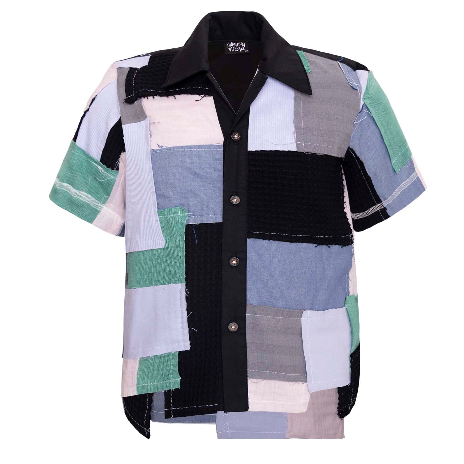 Zero Waste Patchwork Shirt voor kinderen-0