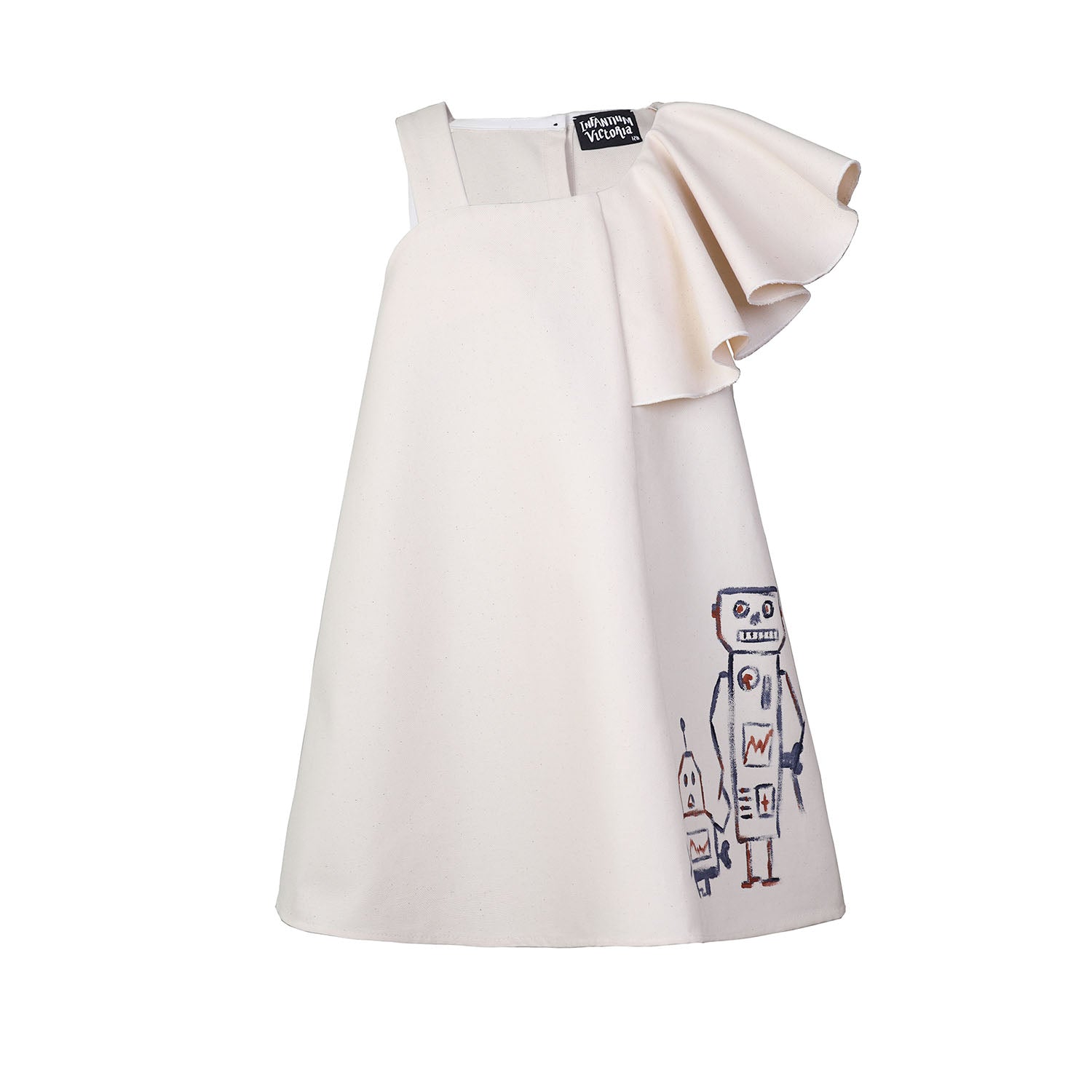 Meisjes Mini Jurkje Handgeschilderd Limited Edition-0