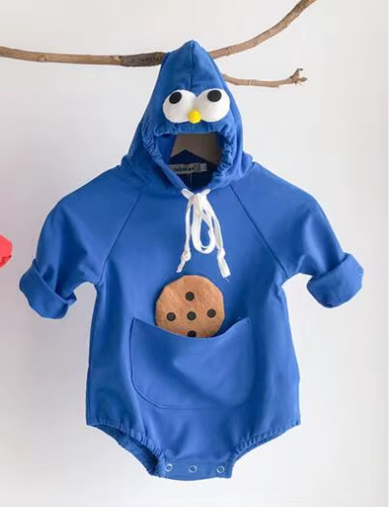 2022 Baby Girls' Velvet Winter Jumpsuit - Casual Cotton Hoodie for Active Play and Climbing