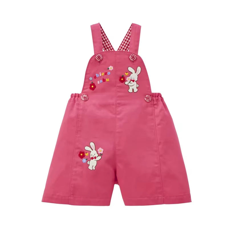 Summer Collection Baby Girl Overalls - Cartoon Rabbit Shorts for Kids