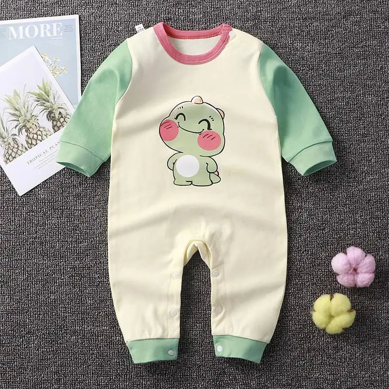 Winter Newborn Baby Pajamas - Pure Cotton Toddler Costume Romper with Cartoon Design - Unisex Jumpsuit