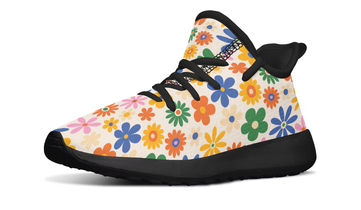 Chaussures pour enfants Sneakers Fleurs colorées-0