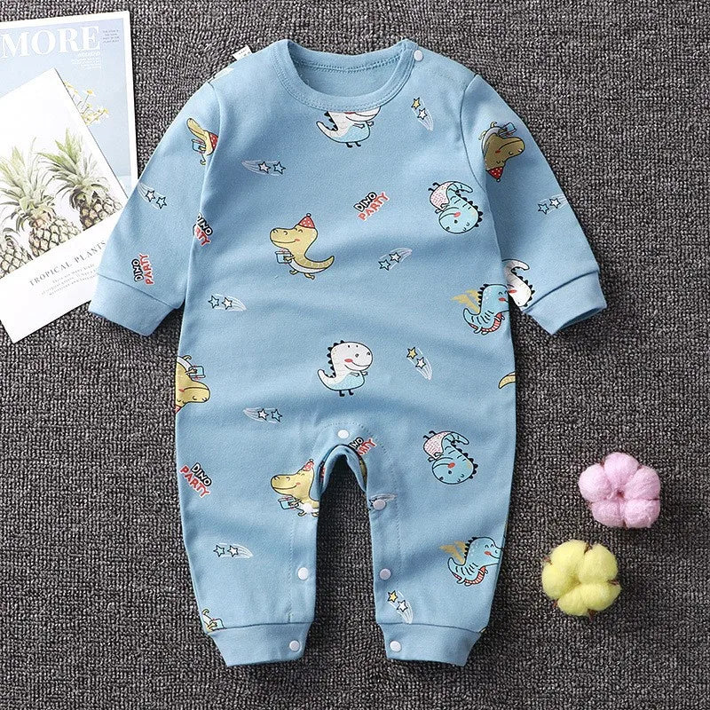 Winter Newborn Baby Pajamas - Pure Cotton Toddler Costume Romper with Cartoon Design - Unisex Jumpsuit