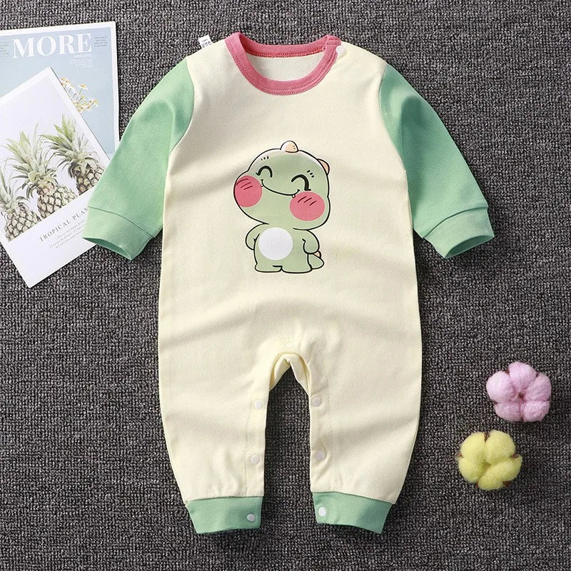 Winter Newborn Baby Pajamas - Pure Cotton Toddler Costume Romper with Cartoon Design - Unisex Jumpsuit