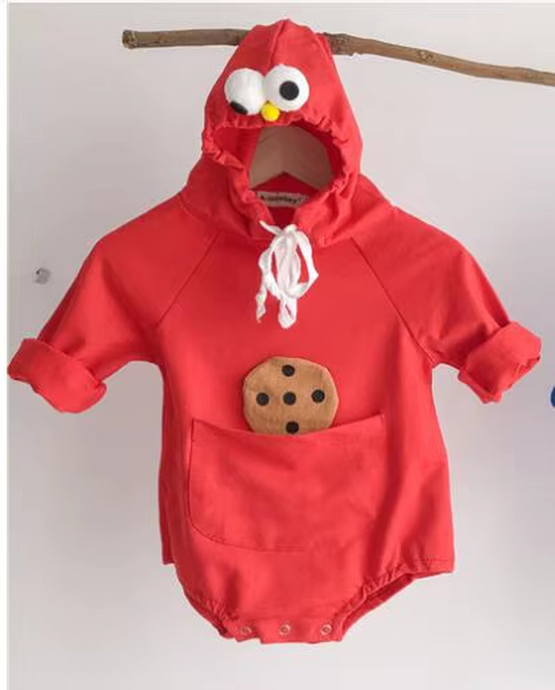 2022 Baby Girls' Velvet Winter Jumpsuit - Casual Cotton Hoodie for Active Play and Climbing