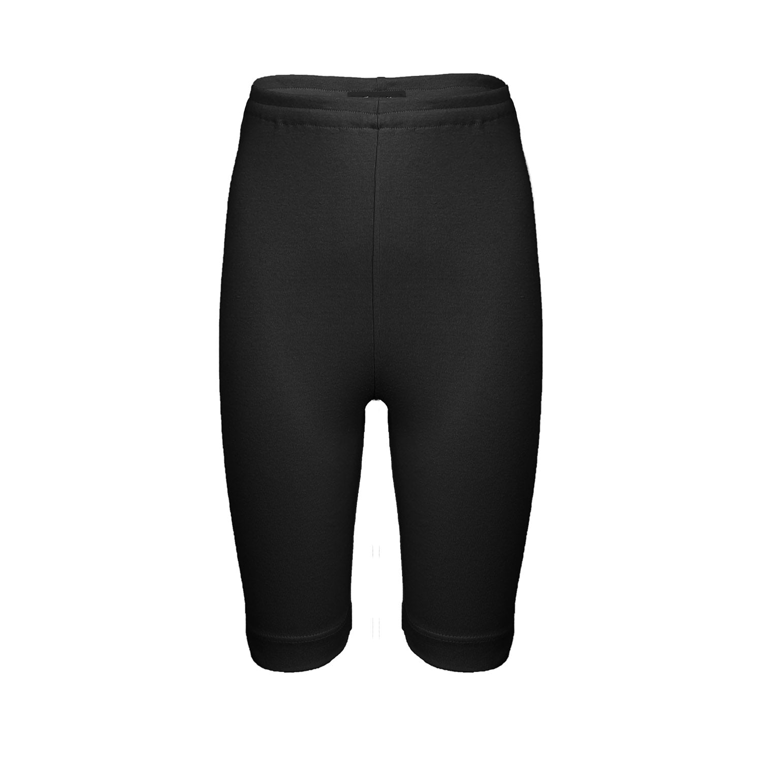 Zwarte Jersey Jongens en Meisjes Biker Shorts-0
