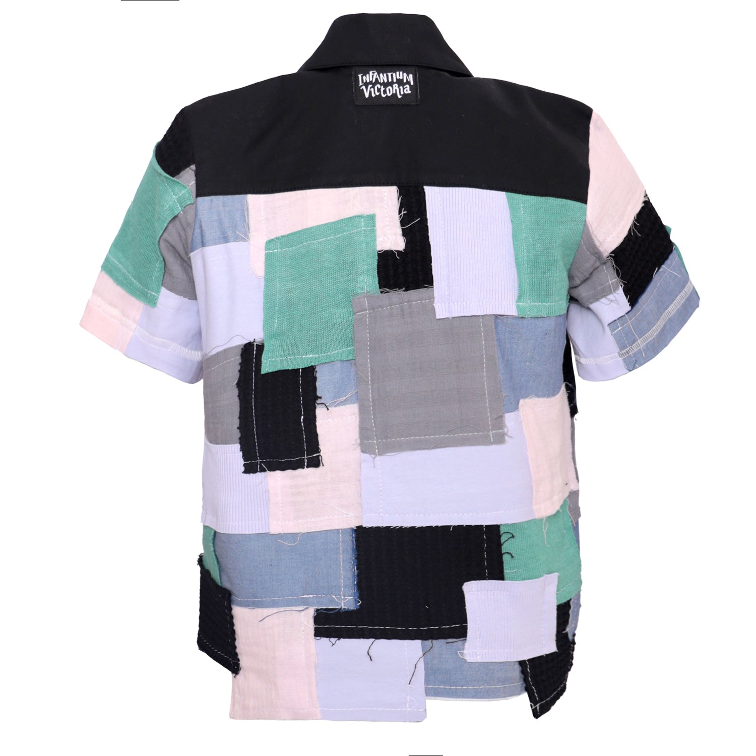 Zero Waste Patchwork Shirt voor kinderen-1